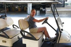 Photo of team member Beth Brown at the Detroit Jazz Festival