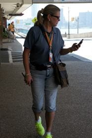 Photo of attorney Mary Mahoney at the Detroit Jazz Festival